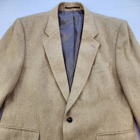 Vintage Camel Hair Blazer Suit Jacket (46 R) - Picture 5 of 11